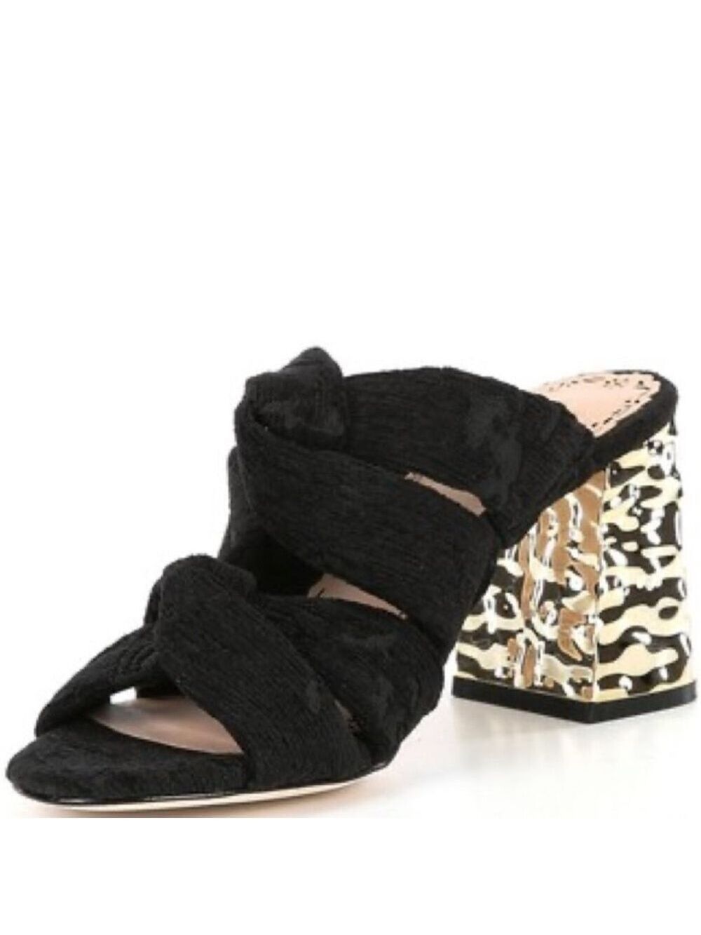 NWOB $129 Muse by Marchesa ‘Iris’ Velvet Knotted Slide Sandal
Size 7 — Black